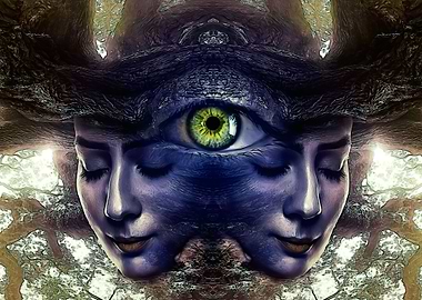 Fusion of faces with tree