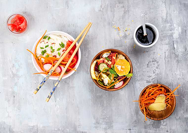 glass noodles vegetables