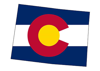 Colorado State outline Map