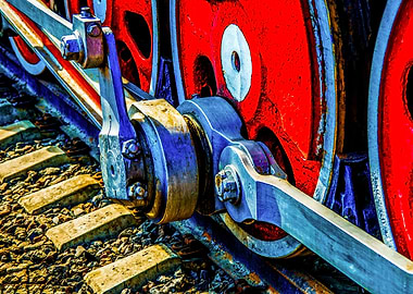 Old Train Wheels Eccentric