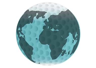 Golf Ball And Globe