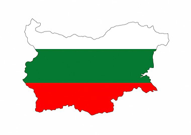 bulgaria flag map