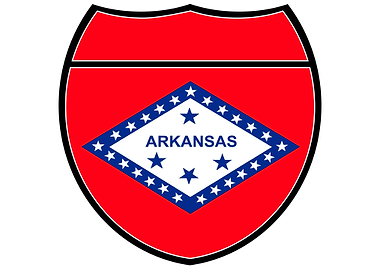 Arkansas Flag In An Sign
