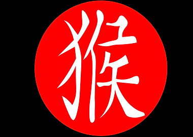 Monkey Chinese Character