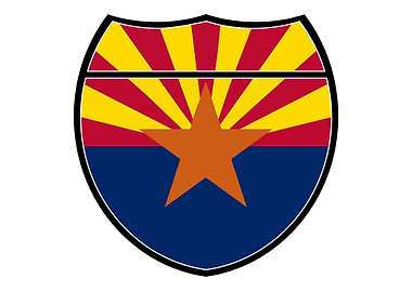 Arizona Flag In An Sign
