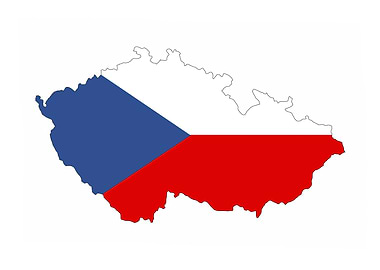 czech rep flag map
