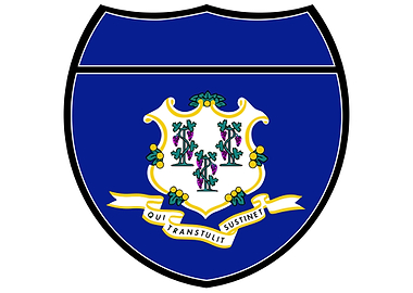 Connecticut Flag Sign