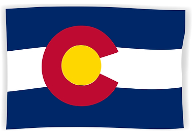 Waving Colorado State Flag