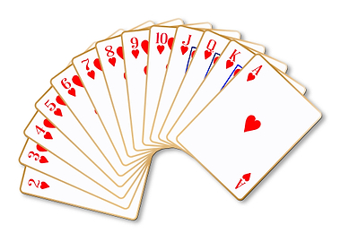 Hearts Suit Playing Cards