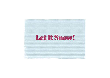 Let it snow linocut