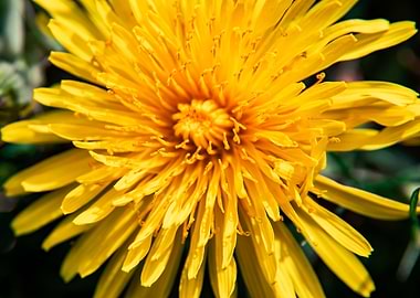 Dandelion in summer