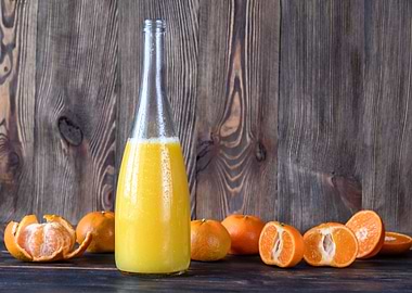 Bottle of orange juice