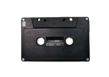 black audio tape