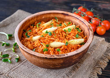 Bowl of Mexican rice