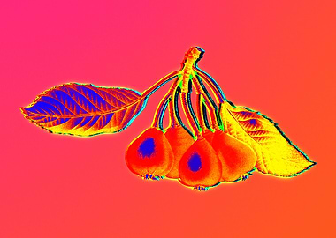 Neon Botanical Painting