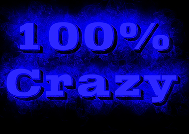 100 Crazy Blue