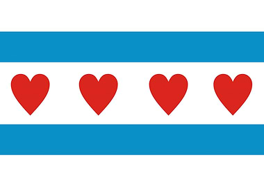chicago love flag
