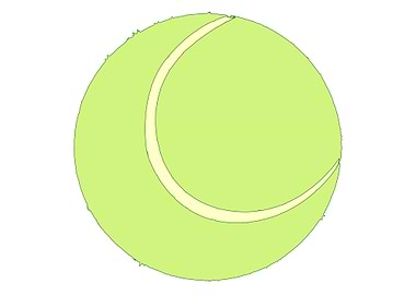 Tennis Ball On White