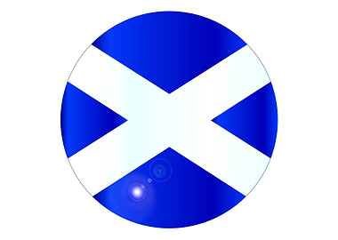 Scottish Flag Button