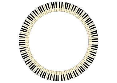 Piano Keys Circle