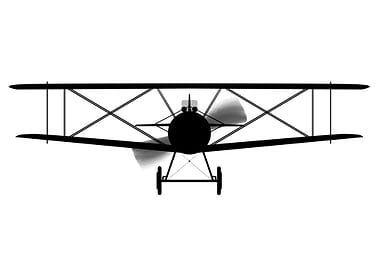 Biplane Silhouette