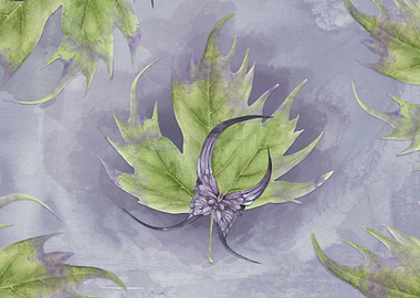 Abst Watercolor Flowers 12