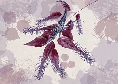 Abst Watercolor Flowers 09