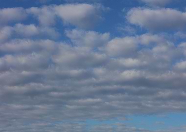 Sky with bubbles clouds