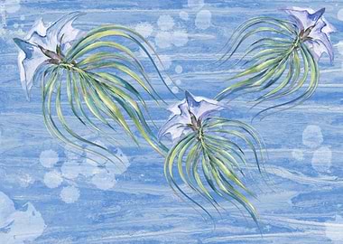 Abst Watercolor Flowers 17