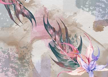 Abst Watercolor Flowers 32