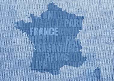 France Country Word Map