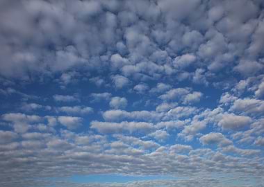 Sky with bubbles clouds