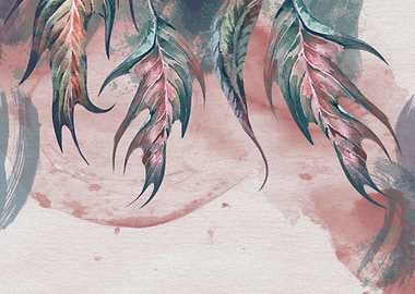 Abst Watercolor Flowers 21