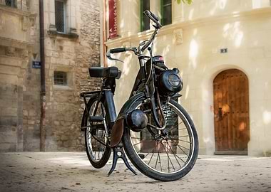 Bicycle with little engine