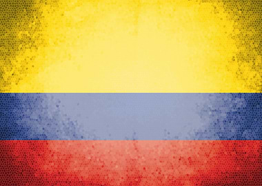 Colombia vintage flag