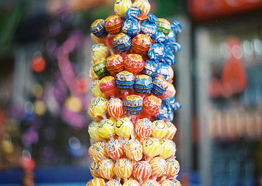 Colorful candy retro