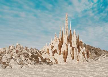 mountain on a sunny day