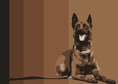 German Shepherd Poster