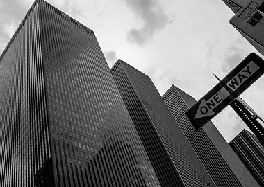 NY in black and white