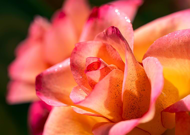 Glittering pink roses