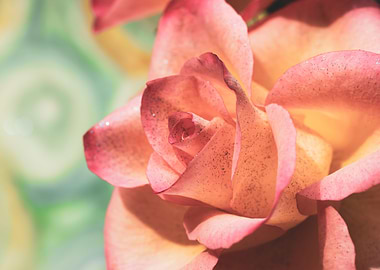 Glittering pink roses