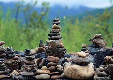 Stone feng shui nature