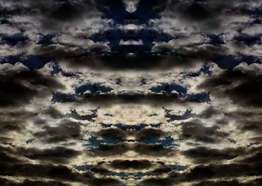 Psychedelic trippy sky