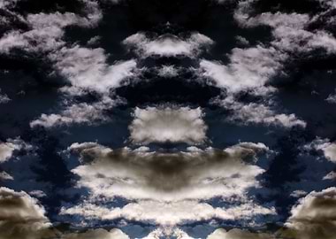 Psychedelic trippy sky