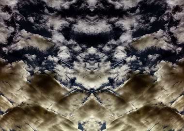 Psychedelic trippy sky