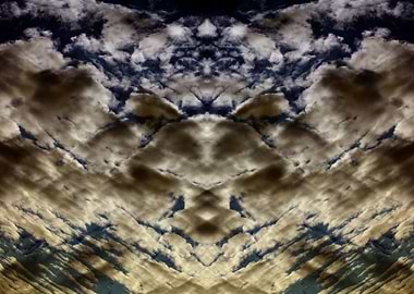 Psychedelic trippy sky