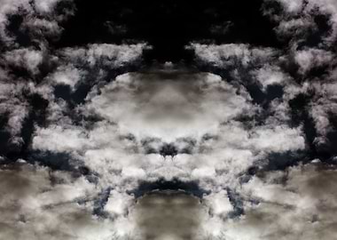 Psychedelic trippy sky