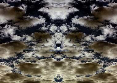 Psychedelic trippy sky