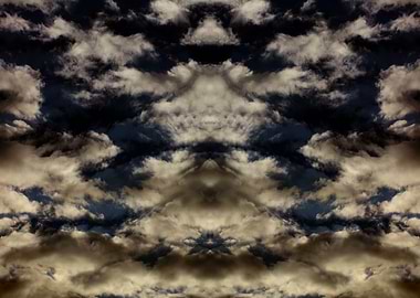 Psychedelic trippy sky