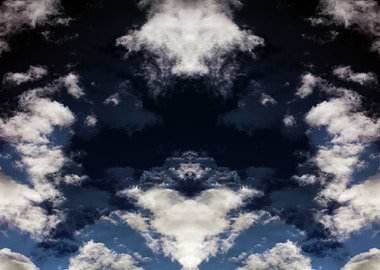 Psychedelic trippy sky